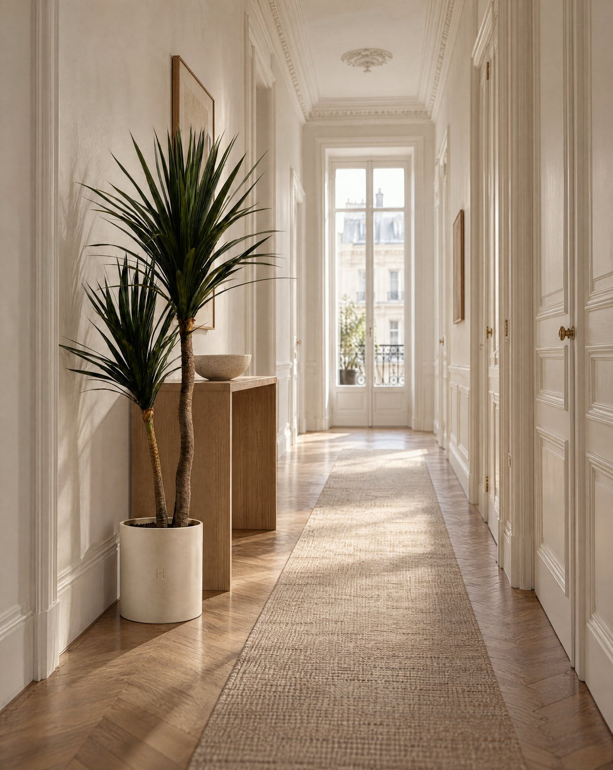 Dracaena artificiel HOPER dans un couloir, lifestyle HOPER