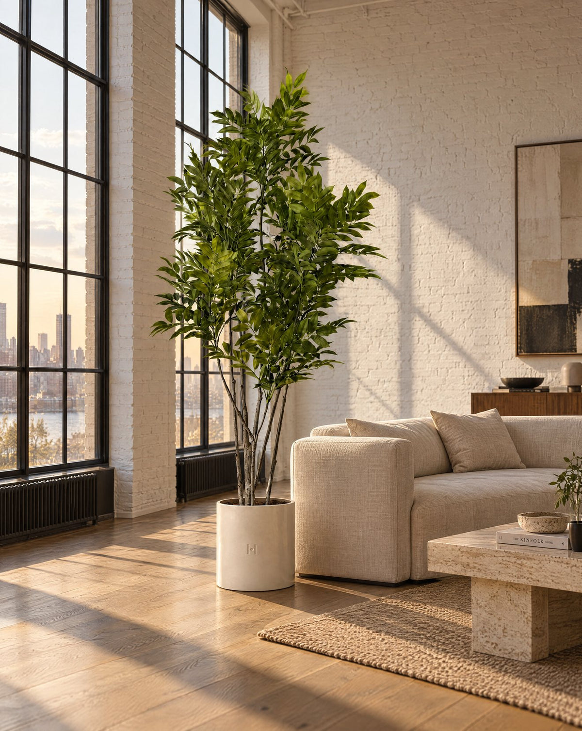 Ailanthus artificiel HOPER dans un loft, lifestyle HOPER